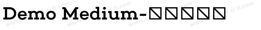 Demo Medium字体转换